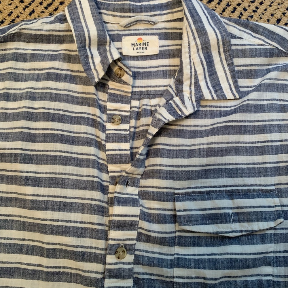 Marine Layer Half Button Down